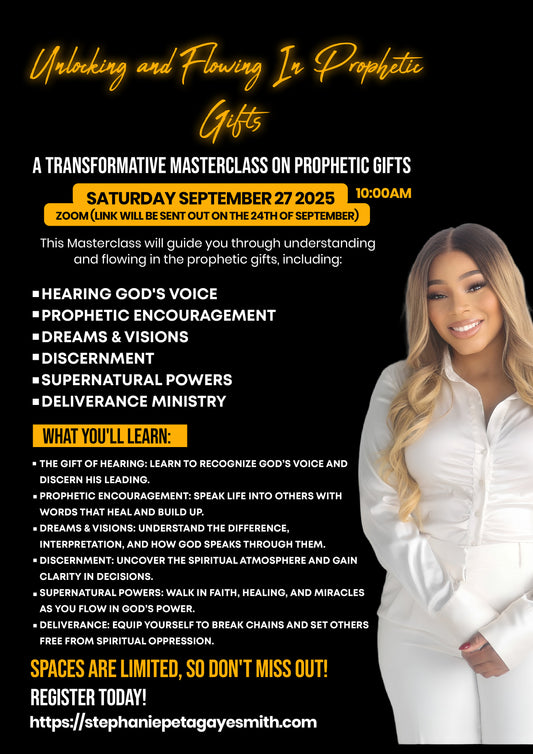 Understanding & Flowing in your Prophetic Gifts MasterClass